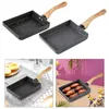 Pans Tamagoyaki fried Chicken rolls Japanese sushi with preshrunk handle square frying pan with new angle Japanese fried egg panL2403