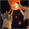 Juldekorationer 103050pcslot DIY Kinesisk himmelpapper Flying Ing Lanterns Fly Candle Lamps Wedding Birthday Party Decoration H102 DHRQS