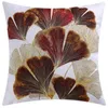 Pillow Double Sided Leaves Pattern Pillowcase Living Room Chair Waist CoverHome Decoration Nordic Modern Cover DFb23