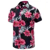 Camicie casual da uomo Coconut Trees Beach for Uomini Abbigliamento 3D Stampa 3D Hawaiian Aloha Short Short Short Y2K Tops Vintage Caspetta da giro vintage