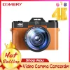 Kontakter viddvinkellins 48MP Digitalkamerafotografering Vlogging -videokamera för YouTube Live Streaming Webcam 4K 16x Digital Zoom Selfie