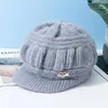 Beretti Cappello in lana a maglia inverno inverno caldo Solido Orenatura del copricapo per copricapo per copricapo anziani