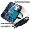 Laptop Bag Sleeve Case Van Gogh Starry Sky Protective Notebook Pouch Cat Animal For Air 13 14 Print Computer 240408