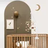 Baby Wooden Bed Bell Bracket Mobile Hanging Rattles Toy Hanger 012 Months Crib Holder Arm Infant Gifts 240408