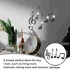 Candle Holders 4pcs Music Theme Wall Holder Metal Mounted Sconces