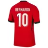 2024 25 Portuguese soccer jerseys Men kids kit RONALDO JOAO FELIX home away football shirt BERNARDO Camisa de futebol full set player version women adult child