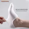 Meias masculinas 5 pares chinelos invisíveis algodão silicone não deslizamento de verão sem show no tornozelo casual casual meias de barco fino