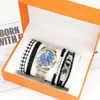 Fashion Trend Quartz Men's Bracelet Watch 6-piece Gift Box Set