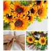 Decorative Flowers Artificial Wreath With Rattan Leaves For Front Door Indoor Outdoor Wall Decoration