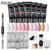 Guns Rosalind Poly Nail Gel Extension Kit d'ongles tout pour le gel de manucure Ensemble de gel en acrylique Gel Polish Solution Polon