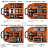 Taschen NeeWer Kamera Beutel wasserdichte schockdes Trennwand 11x6x14 Zoll/27x15x35 Zentimeterschutz Rucksack für SLR