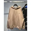 Classic Loose Designer Hoodie Balencigs Fashion Hoodies Hoody Mens Tweaters Högkvalitativ broderad borstad front och bakre Paris Band Camel Loose Bodysuit HI