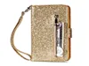 Case del portafoglio in pelle glitter bling multifunzione per iPhone 13 mini 12 11 pro max xr xs 8 7 samsung s22 ultra cerniera scintilla fli9852748