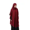 Roupas étnicas Uma peça Long Khimar Eid Tops Tops Mulheres Oração Muçulmana Vestuário Islâmico Ramadã Dubai Rúscula de Turquia Abaya Vestido Abayas