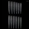 False Nails 120pcs Extra Long Stiletto Fake Nail Tips Half Cover Clear Artificial Press On Extension Manicure Tools