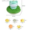 Baby Bath Toys Baby Bath Toys Electric Spray Water Floating Rotation Green Forg Sprinkler Toy Shower Game For Children Kid Bathroom-Drop Ship L48
