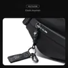 Mate Elan Premium Imperproof Magnetic Backle Crossbody Bag Personality Fashion Men Messenger Black Minimalist Sacs Sacs 240326
