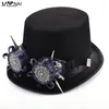 Party Supplies Vintage Steampunk Gear Rivet Goggles Floral Black Top Hat Punk Style Fedora Headwear Gothic Lolita Cosplay