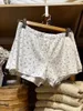 Short féminin Classsic Three Button Floral Imprimé chic Coton Sweet Cotton Comfort Elastic Affectif Summer Summer Femmes Habitations Y2k 2024