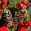 Flores decorativas de escada de escada de pingente de pingente de Natal da árvore de natal decorações de casa m6ce