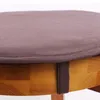 Kudde bekväm rund stol för bistro - med hållbara band säkra passform och beige
