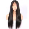 2024 Högkvalitativ 26 tum centrumparti Lång peruker Hot Sale Black Straight Hair For Black Women Wholesale Europe America Fashion Lace Front Rose Net Straight Wig Wig