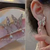 Pendientes de tachuelas Butterfly para mujeres Irregularidad de metal uñas de orejas exquisitas accesorios de joyería