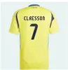 2024 Sverige Larsson Mens Soccer Jerseys National Team Nanasi Dahlin Brolin Ingesson Ibrahimovic Home Yellow Away Blue Adult Football Shirts Uniformer Men Kids Kit