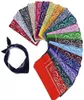 23 Color Paisley Bandana Cotton Bandon de bracelet multifonctionnel Headscarf Paisley Cowboy Bandanas Square Mandkerchief K5395882