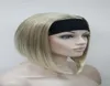 Fashion Super Cute Short Short Strate Bionde Mixed 34 Wig con fascia 1055826