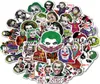 50pcsset filme misto The Joker Cartoon Stickers Car Motorcycle Travel Baluggage Phone Guitar Laptop PVC PVC Brinquedo à prova d'água Stick9303863