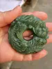 Hangende kettingen True Natural Nephrite Lucky Clasp Pure handgesneden Fenghuang Attest AN JADE SIERADY UNISEX NILLACE ACCESSOIRES