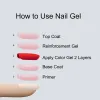 Gel mshare 250 ml noir blanc couleur couleur couleur lait blanc gel vernis semi-permanent trempage des ongles LED UV