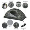 Tomshoo 1/2 Person Ultralight Camping Tent Single Layer Portable Hiking Tent Anti-UV Coating UPF 30 for Outdoor Beach Fishing 240408
