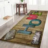 Carpets Creative Woolen Board Letter Mat de cuisine Mat de sol antidérapant Absorbe