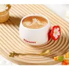 Mugs Cartoon Coffee Cups Wine Ceramic Cup Household Water Small Capacity Flower Home Travel Milk