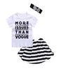 Children Girls Clothing sets Ins Letter Imprime Topstripe Juipes courtes avec un bandeau d'arc 3pcSet Summer Suit Boutique Kids Outfits9139832