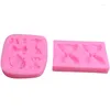 Baking Moulds 4 Types Love Bow And Tie Silicone Fudge Cake Mold Jelly Candy Chocolate Molds Decoration Tools