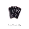 Punk Broche Book Gesto Playing Card Broche Broooch Filmes de Anime Games Hard Pins de esmalte coletam metal desenho animado Broche de bochechas Bolsa de hat saco Citens de lapela