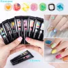 Gel Eleanuos 5D Candy 3D Gel 12 Colors Set Embossed Nail Shape Nail Design Painting Full coverage Textured Colored Paint Lining Gel