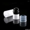Бутылки для хранения 150 мл пластиковой бутылки без воздуха белый/прозрачная крышка для тела лосьон черный насос/эмульсия/фундамент/сыворот