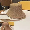 Chapéus de aba larga Chapéus de balde reversível Designer homem mulher chapéu de balde de verão luz solar sunhat unissex travling luxury sunbonnet casquette q240408