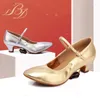 Scarpe da ballo bd lady waltz sala da ballo mid - tacchi alti soft swours silver Gold Black 107