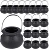 Placas 18 PCs Small Basket Candy Candy Bucket Suprimentos de Halloween manusear os favores de presente de plástico portátil