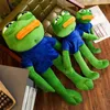 Creative 50-90cm Söt magisk uttryck Pepe The Frog Sad Frog Plush 4Chan Meme Toys Stuffed Animal Dolls For Kids Lovely Gift 240402