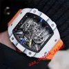 Relógios de luxo suíços Richadmills relógios mecânicos Cronógrafo Wristwatch 2702 3501 Rafael Nadal Open Mechanical Mechanical Automatic Mo A3GL