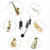 Microphones Wireless Camera Microphone Transmitter Receiver Clipon Condenser Microphone for Horn Trumpet Clarinet Saxophone Cello