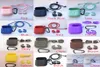 13 Colors 3in1 Nonslip Silicone Thicken Cover Earphones Pouch Protective Skin Antilost Wire Eartips Wireless Earphone Case for A6958898