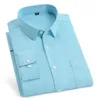 メンズストライプシャツ長袖秋のファッション100％コットンソリッドビジネスフォーマルスリムフィットドレスシャツと大規模11xl 10xl 240329