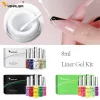 Gel French Nail Manicure Gel Kit Venalisa Supply Liner Gel French Gel Design CANNI Camouflage Gel Nail Polish Milky White Color Gel